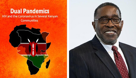 A professional headshot of Christopher Brooks next to a cover of his book, 